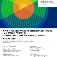 Plakat do wydarzenia zawierający skrócone dane ze strony internetowej