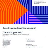 Plakat wydarzenia Koncert organowej muzyki romantycznej 