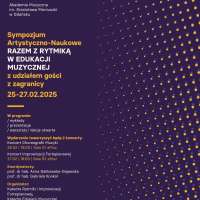 Plakat wydarzenia Sympozjum Artystyczno-Naukowe \