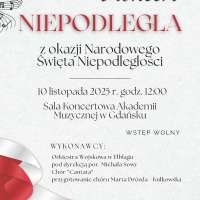 Plakat do wydarzenia zawierający skrócone dane ze strony internetowej