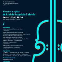 Plakat do wydarzenia zawierający skrócone dane ze strony internetowej