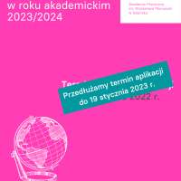 Obrazek z galerii nr 0 wydarzenia 'Rekrutacja na wyjazdy na studia w ramach programu Erasmus+ w roku akademickim 2023/2024'