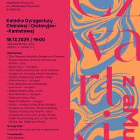 Plakat do wydarzenia zawierający skrócone dane ze strony internetowej