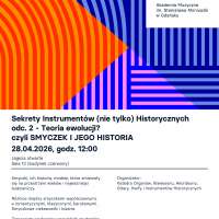 Plakat do wydarzenia zawierający skrócone dane ze strony internetowej 