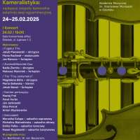 Plakat wydarzenia XXVI Festiwal „Młoda Gdańska Kameralistyka”