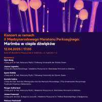Plakat wydarzenia II Międzynarodowy Maraton Perkusyjny