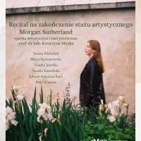 Plakat wydarzenia Recital na zakończenie stażu artystycznego Morgan Sutherland - perkusja