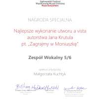 Obrazek z galerii nr 2 wydarzenia 'Sukces 5/6 na festiwalu \