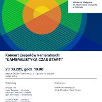 Plakat do wydarzenia zawierający skrócone dane ze strony internetowej