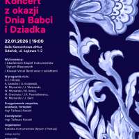 Plakat do wydarzenia zawierający skrócone dane ze strony internetowej