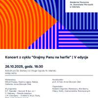 Plakat do wydarzenia zawierający skrócone dane ze strony internetowej