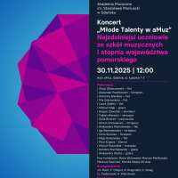 Plakat do wydarzenia zawierający skrócone dane ze strony internetowej