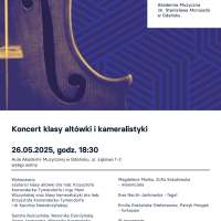 Plakat wydarzenia Koncert klasy altówki i kameralistyki 