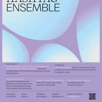 Plakat Akademii PRO Hashtag Ensemble zawierający skrócone dane ze strony internetowej