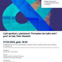 Plakat wydarzenia Cykl spotkań z pianistami \