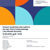 Plakat do wydarzenia zawierający skrócone dane ze strony internetowej