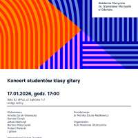 Plakat do wydarzenia zawierający skrócone dane ze strony internetowej