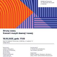 Plakat wydarzenia Struny czasu. Koncert muzyki dawnej i nowej.
