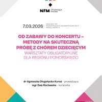 Plakat do wydarzenia zawierający skrócone dane ze strony internetowej