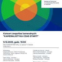 Plakat do wydarzenia zawierający skrócone dane ze strony internetowej