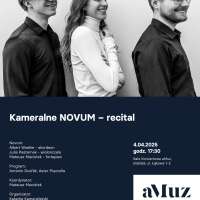 Plakat wydarzenia „Kameralne NOVUM” – recital