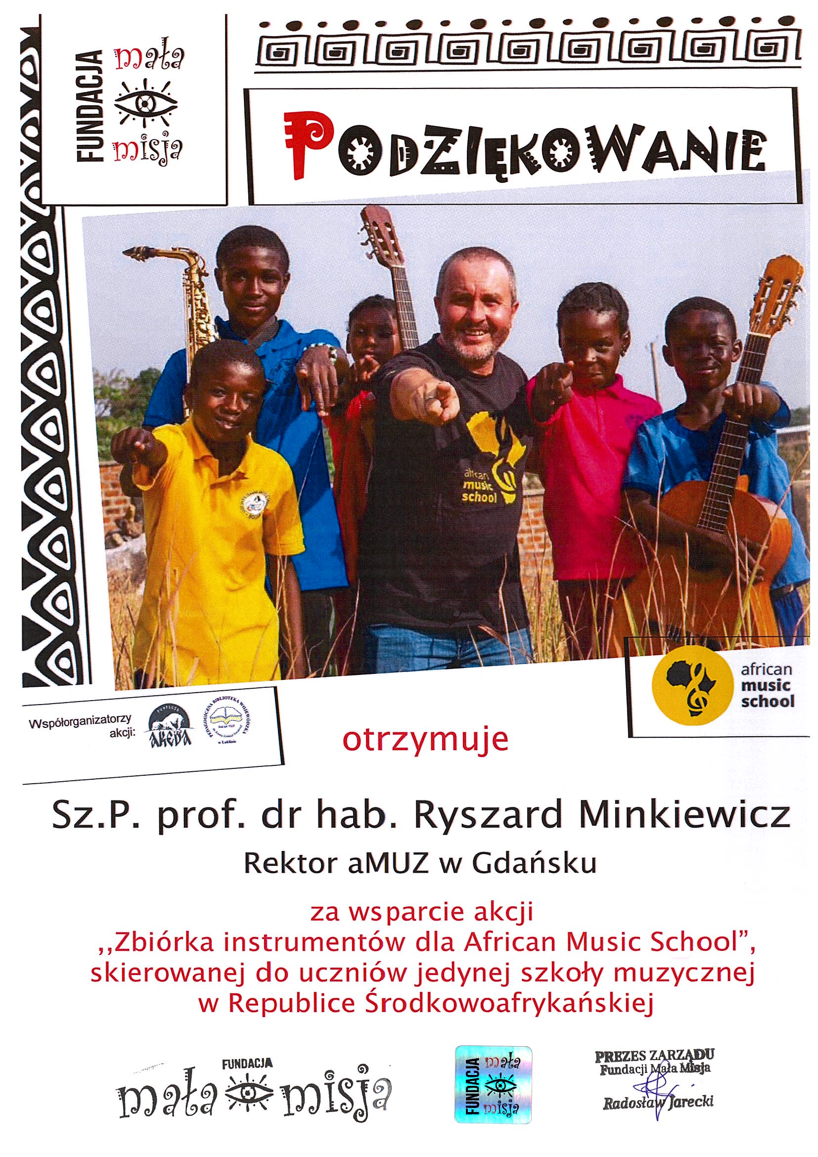 Podziękowanie za udział w&nbsp;akcji