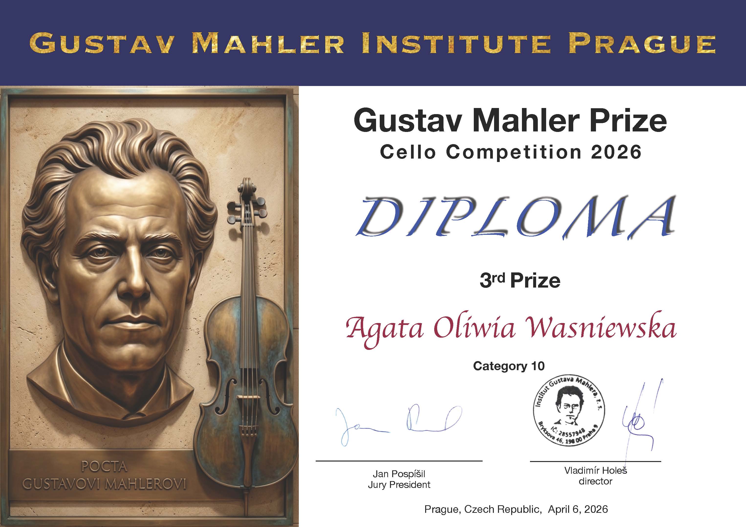 Dyplom Agaty Waśniewskiej 