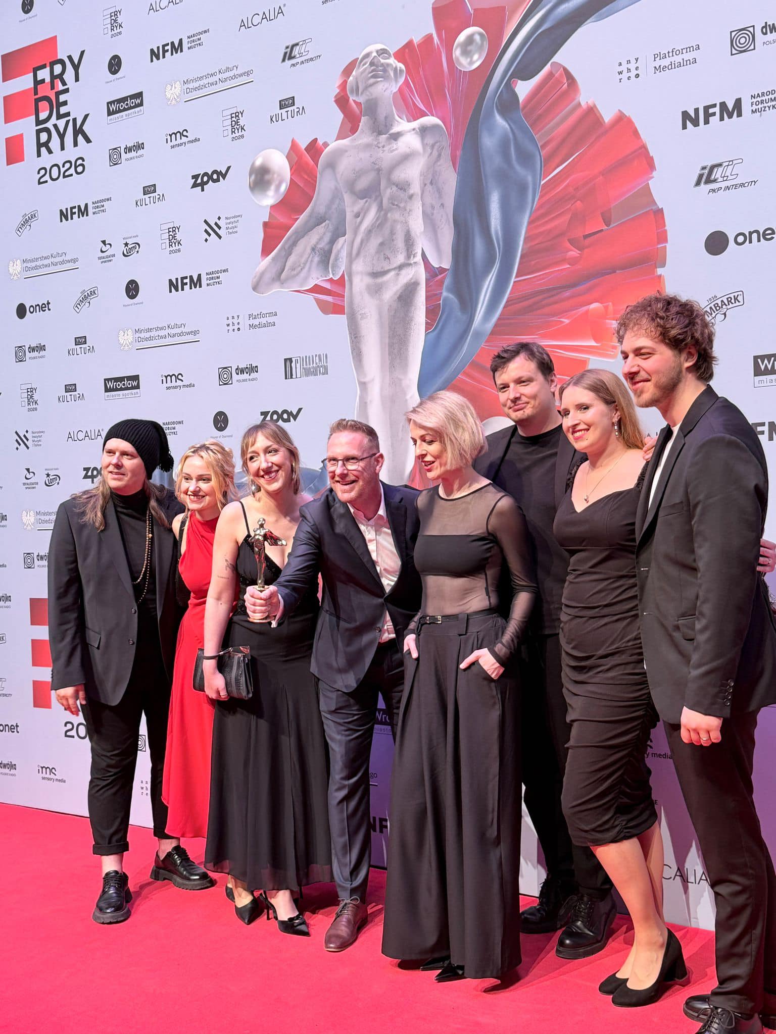 Zesp&oacute;ł Art'n'Voices na Gali rozdania Fryderyk&oacute;w